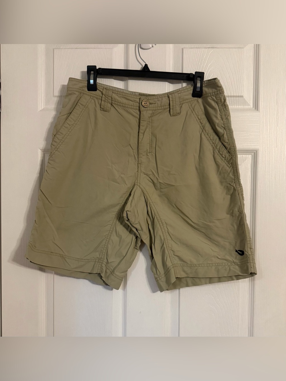 Mojo Sportswear Men’s Size 32 Khaki Shorts Nylon With 10 Inch Inseam